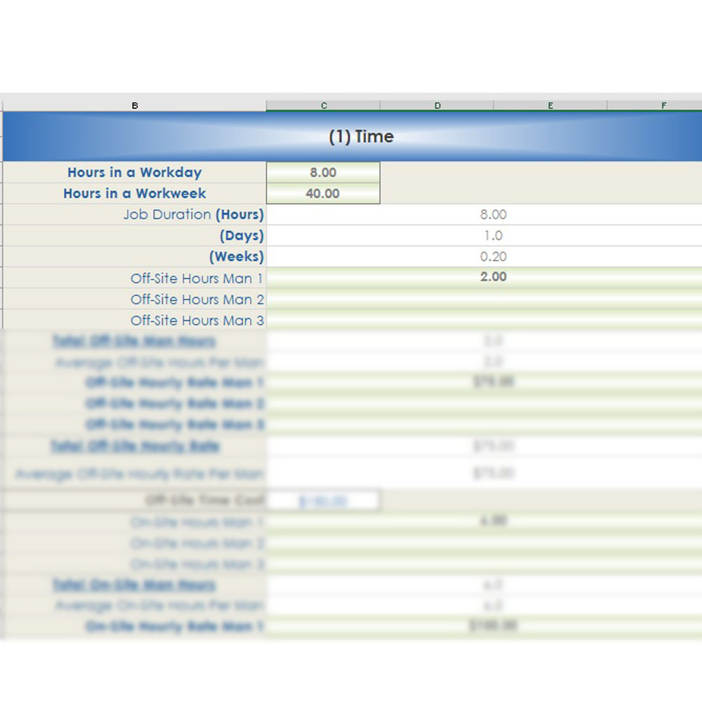 Quote-Rite Solo (3) Vehicles Cost Worksheet